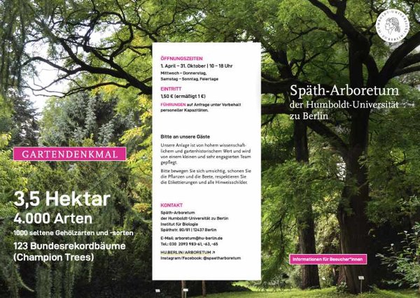 Info-Flyer des Rboretums
