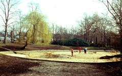 Arbeiten an der Teichanlage 1977