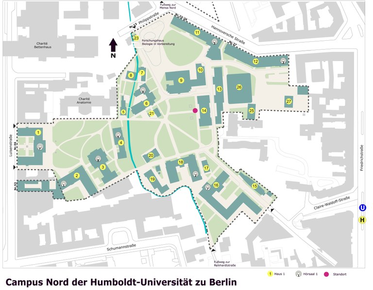 Karte Campus Nord