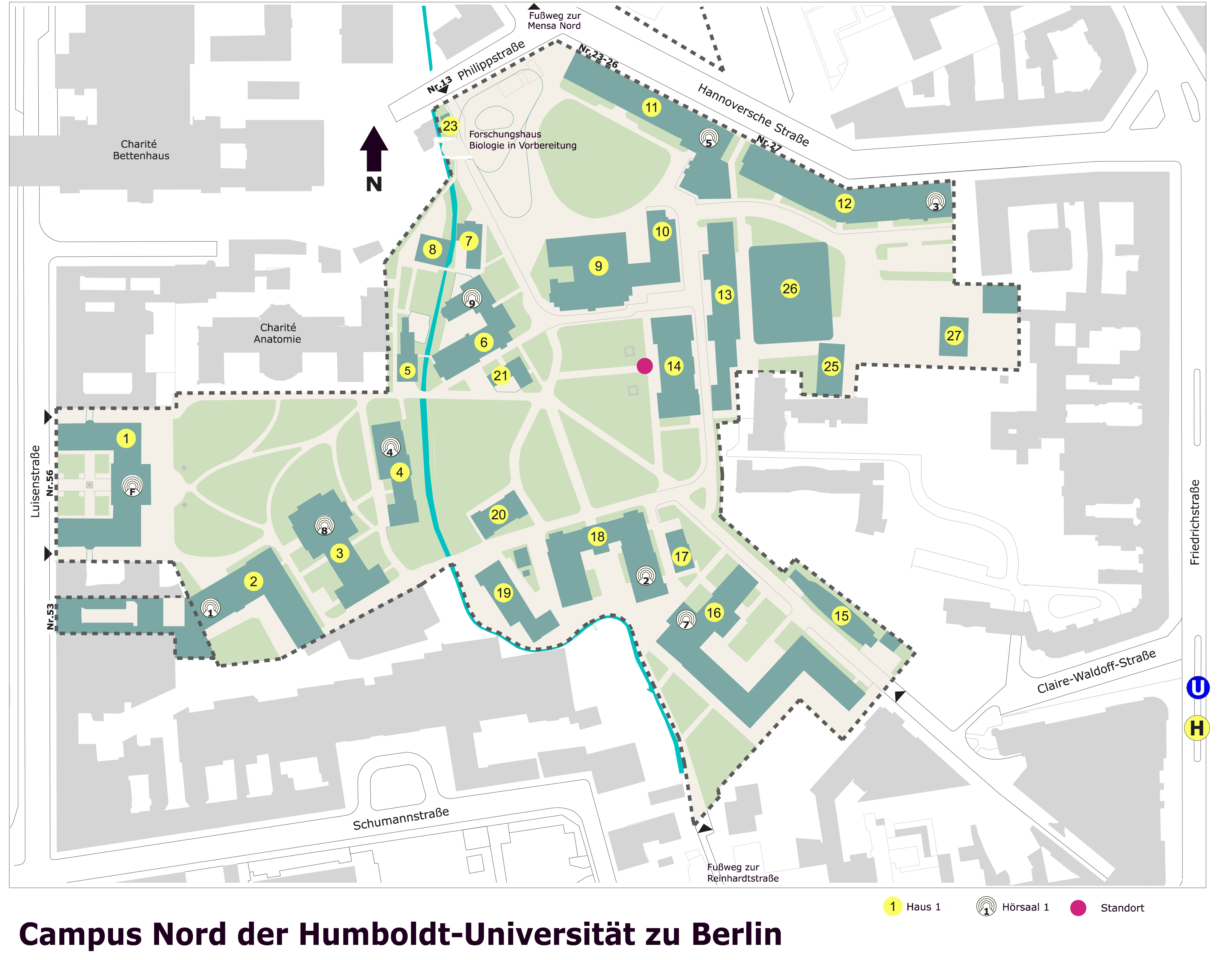 Karte Campus Nord