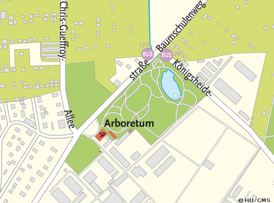 Lageplan Arboretum